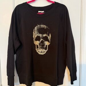 Maurices Black Skull Graphic Women's Sweatshirt